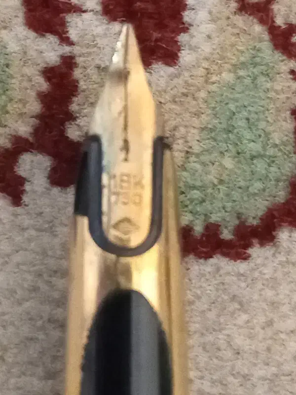 فروش خودنویس قدیمی نوک طلای ۱۸ عیار ورنگ طلایی|کلکسیون اشیاء عتیقه|پردیس, فاز ۱۱|دیوار