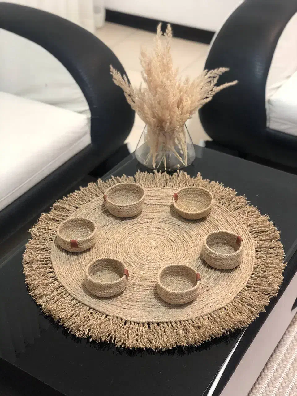 رومیزی حصیری ریشه دار فقط ۶۰۰|پرده، رانر، رومیزی|صدرا-فارس, فاز ۲|دیوار