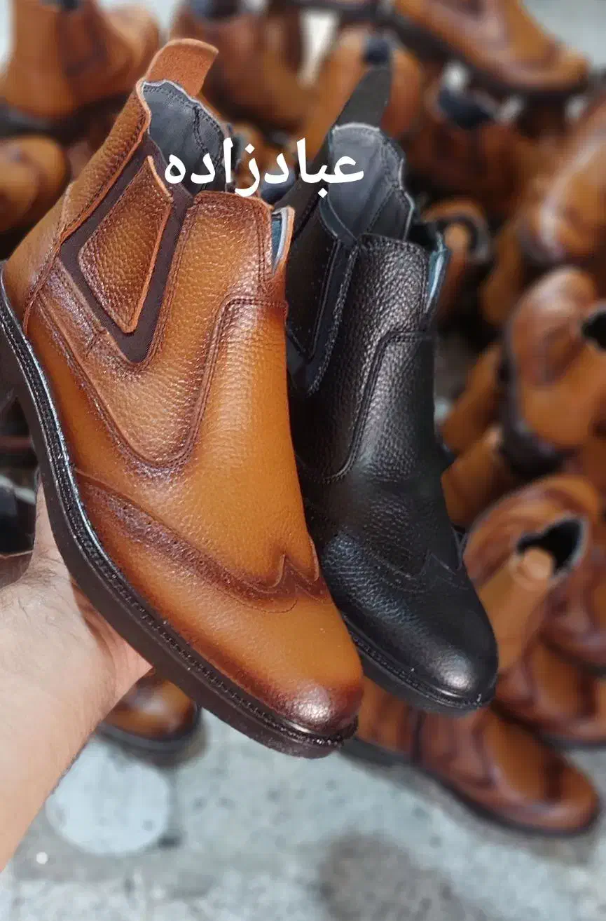 نیم بوت چرم مردانه تبریز|کیف، کفش، کمربند|خمین, |دیوار