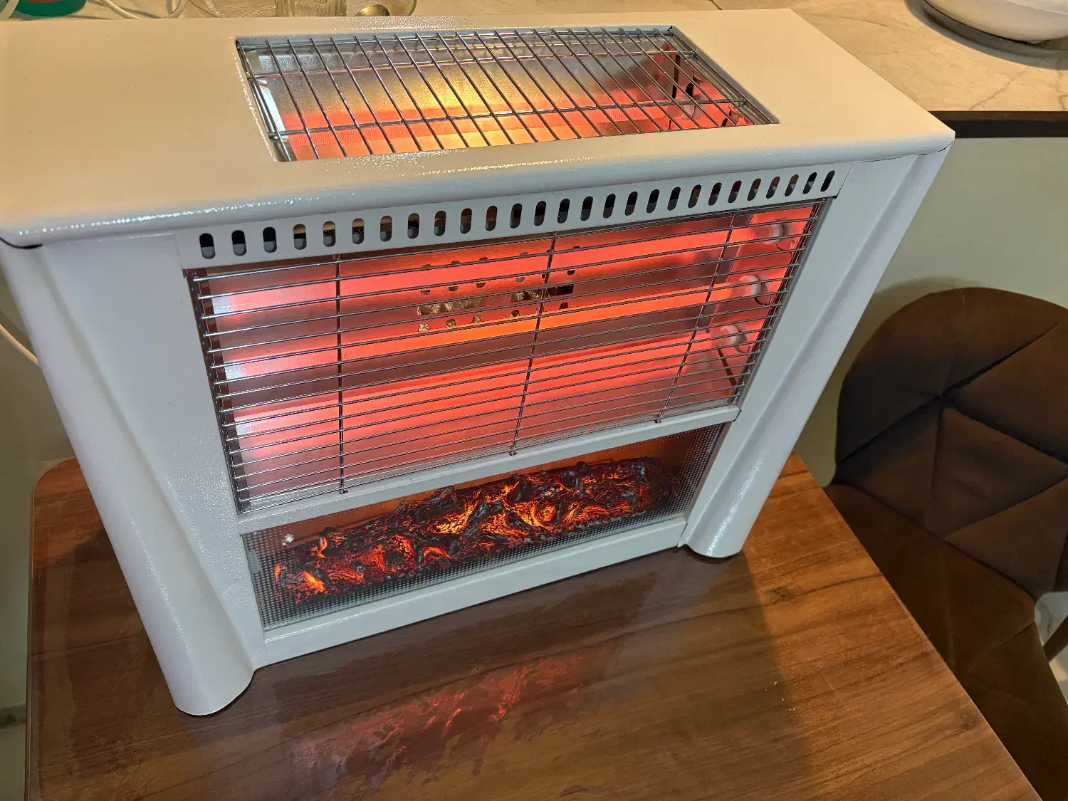 بخاری برقی شومینه یی|بخاری، هیتر، شومینه|شیراز, غدیر جنوبی|دیوار