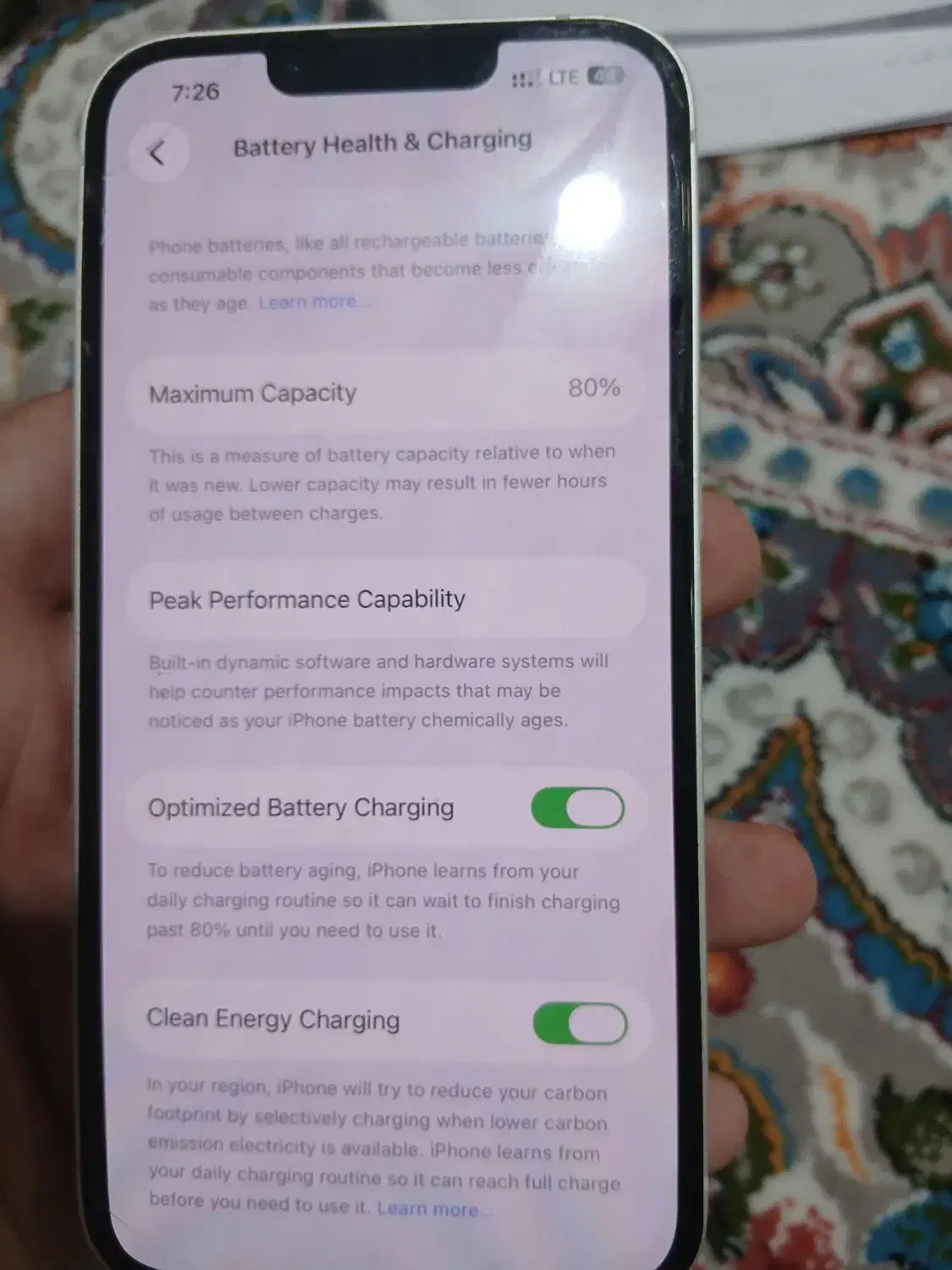 آیفون۱۳،chدوسیم،باتری۸۰درصد|موبایل|کوهدشت, |دیوار