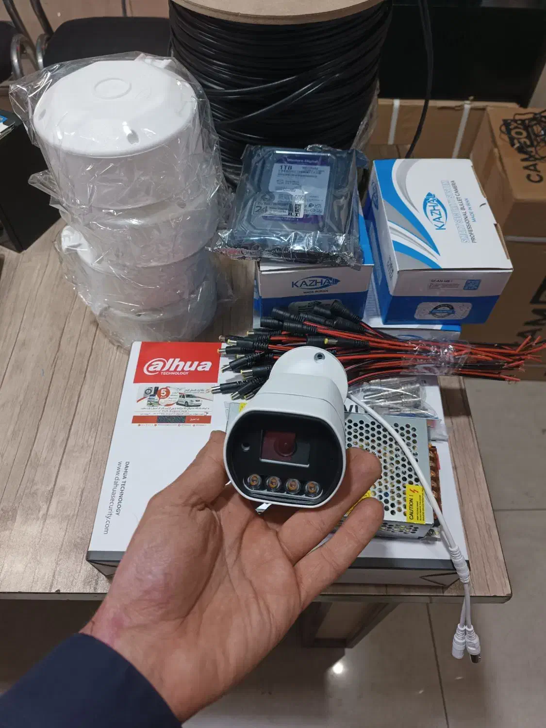 پک کامل۴ دوربین مداربسته رنگی|دوربین مداربسته|قم, عمار یاسر|دیوار