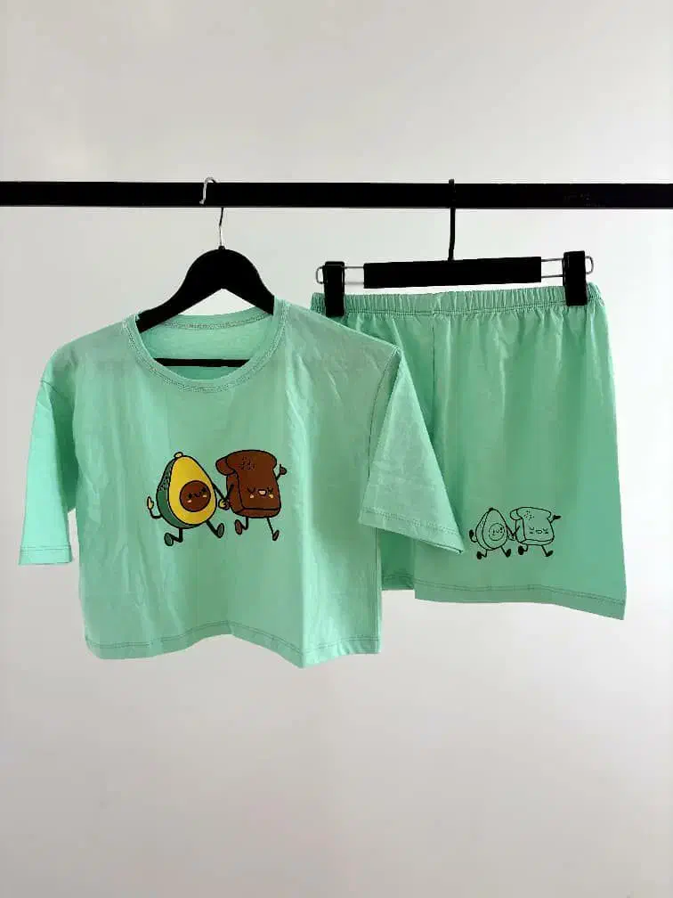 ست کراپ شورتک آووکادو|لباس|کرمان, |دیوار