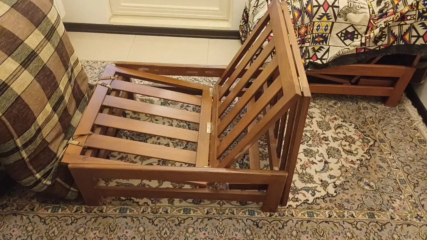 مبل چوبی تختخواب شو|تخت و سرویس خواب|تهران, حکمت|دیوار