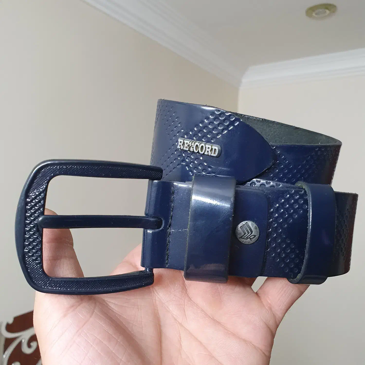 کمربند چرمی سرمه ای|کیف، کفش، کمربند|تهران, زنجان جنوبی|دیوار