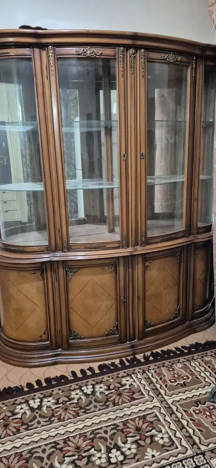 بوفه چوب راش|بوفه، ویترین، کنسول|اهواز, شهرک نفت|دیوار