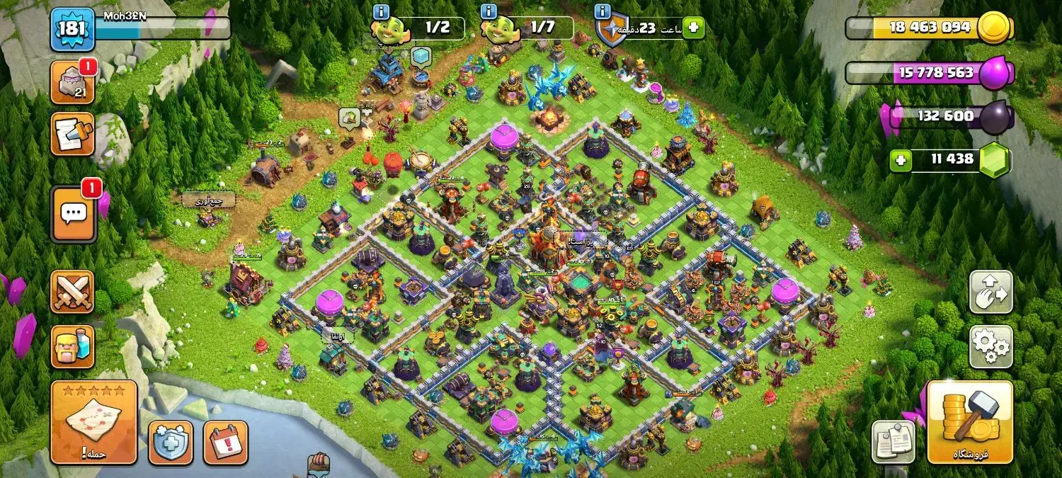 اکانت کلش آف کلنز لول 181 همراه با 11 هزار تا جم|کنسول، بازی ویدئویی و آنلاین|بندر گناوه, |دیوار