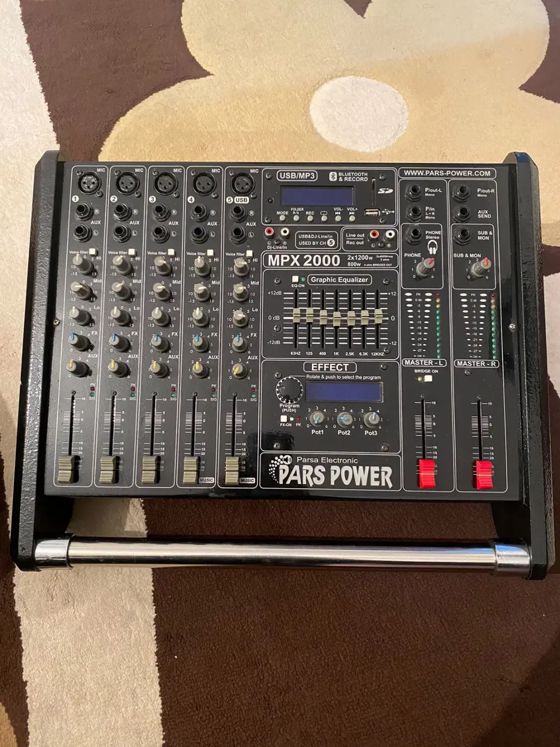 پاور میکسر پارس پاور 2000|آلات موسیقی|گیلان غرب, |دیوار