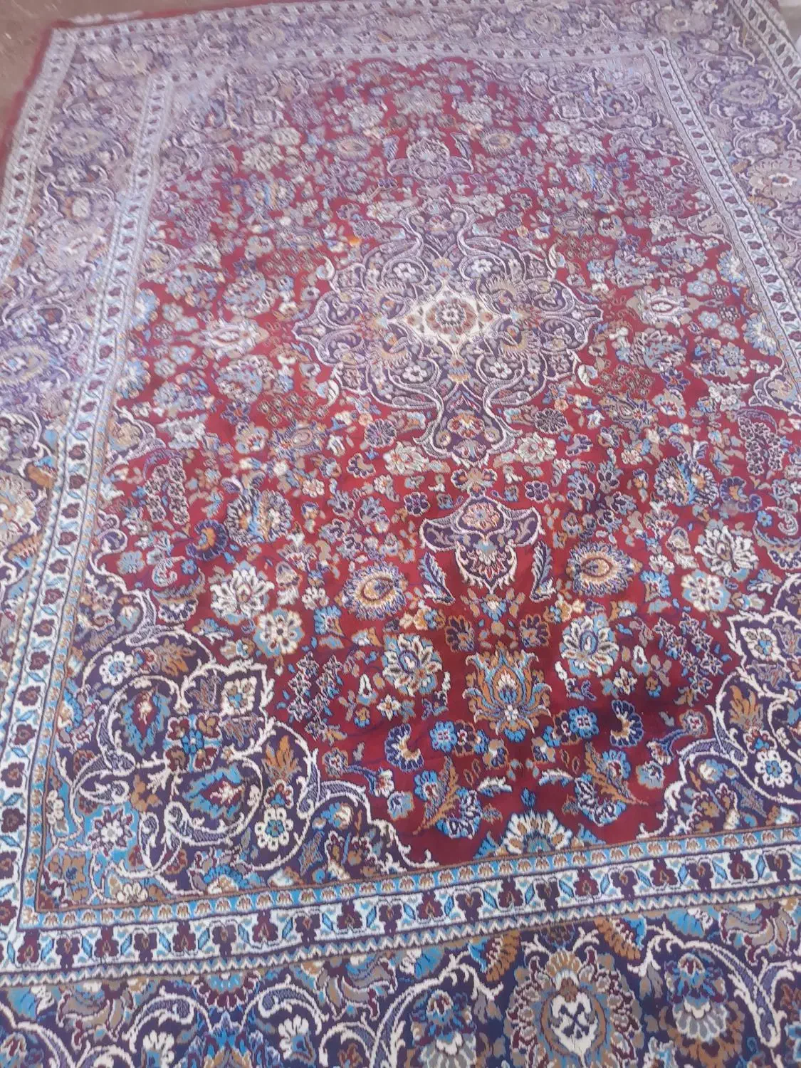 فرش۱۲متر قدیمی تمام پشم|فرش|تبریز, |دیوار