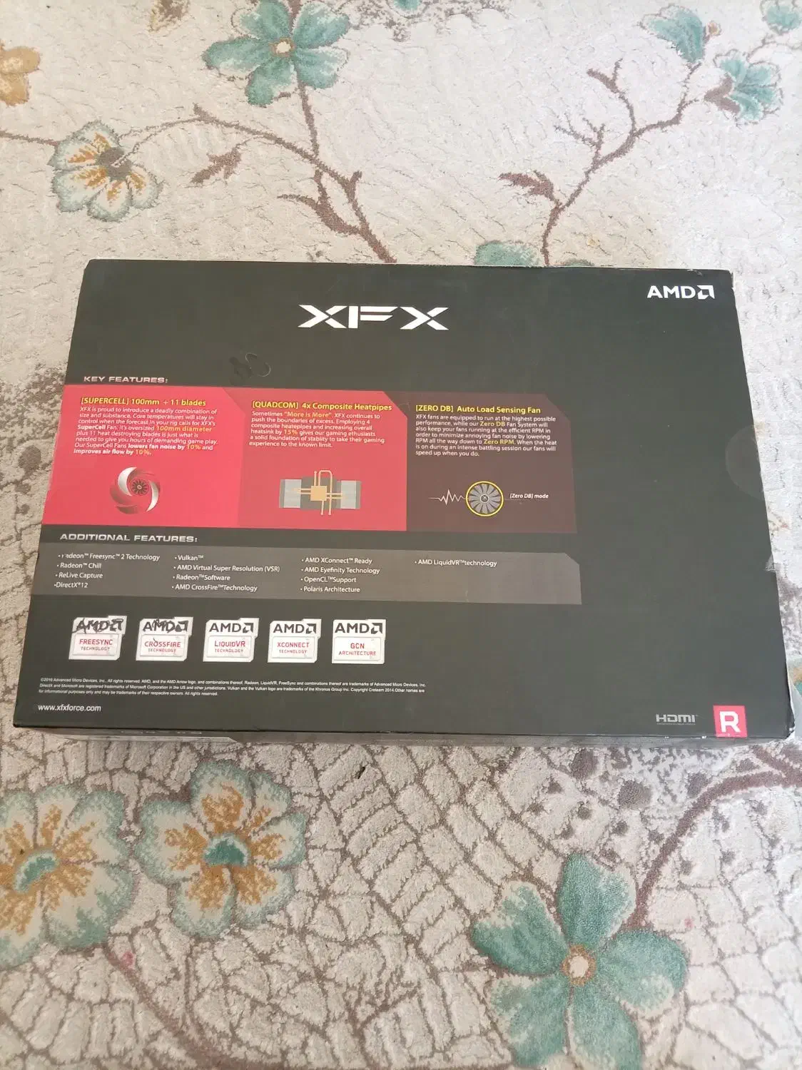 جعبه کارت گرافیک rx580|قطعات و لوازم جانبی رایانه|هشتگرد, شهرک ریحانه|دیوار