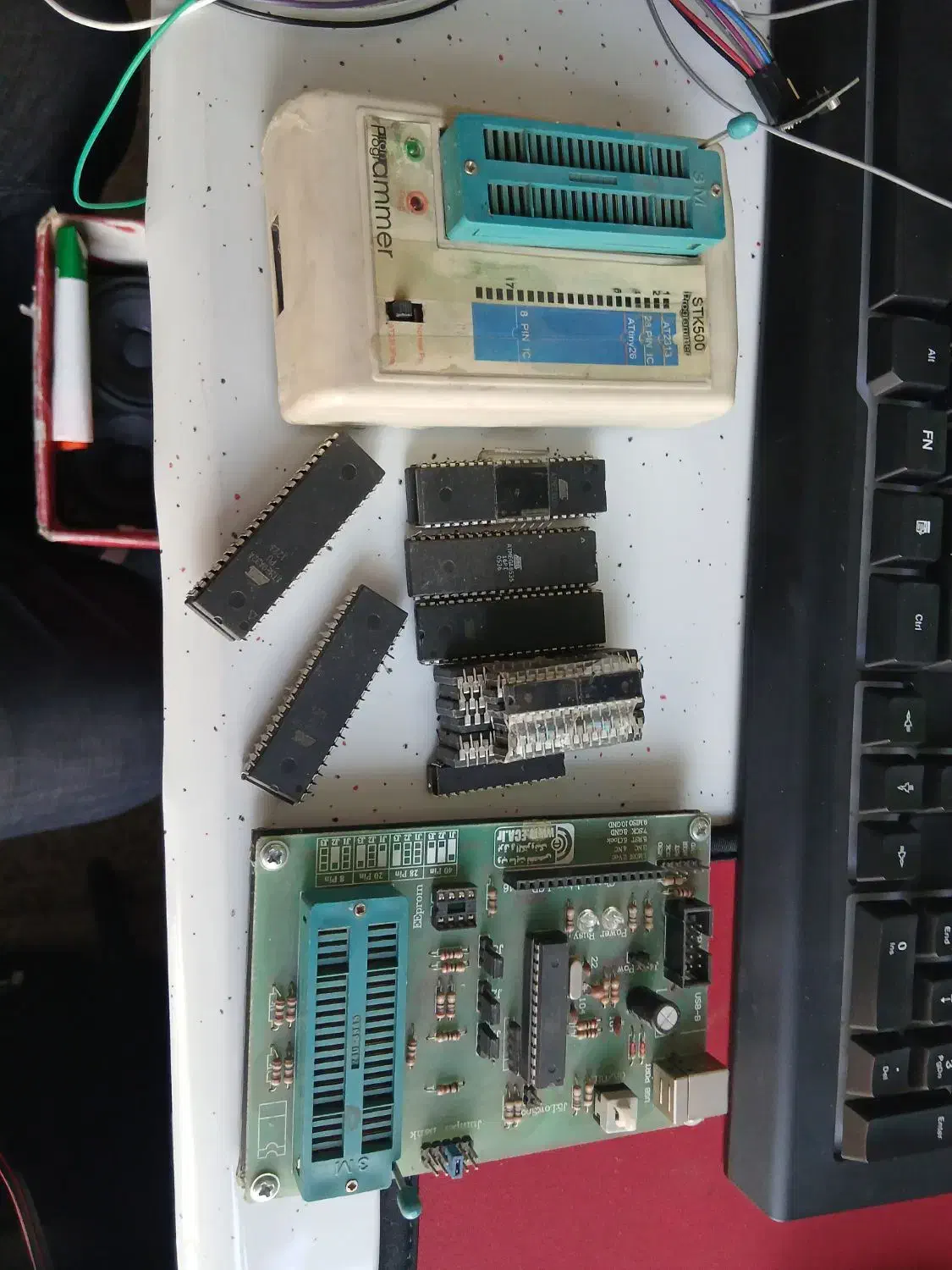 پروگرامر و میکروکنترلر ATMEGA|قطعات و لوازم جانبی رایانه|کرج, برغان|دیوار