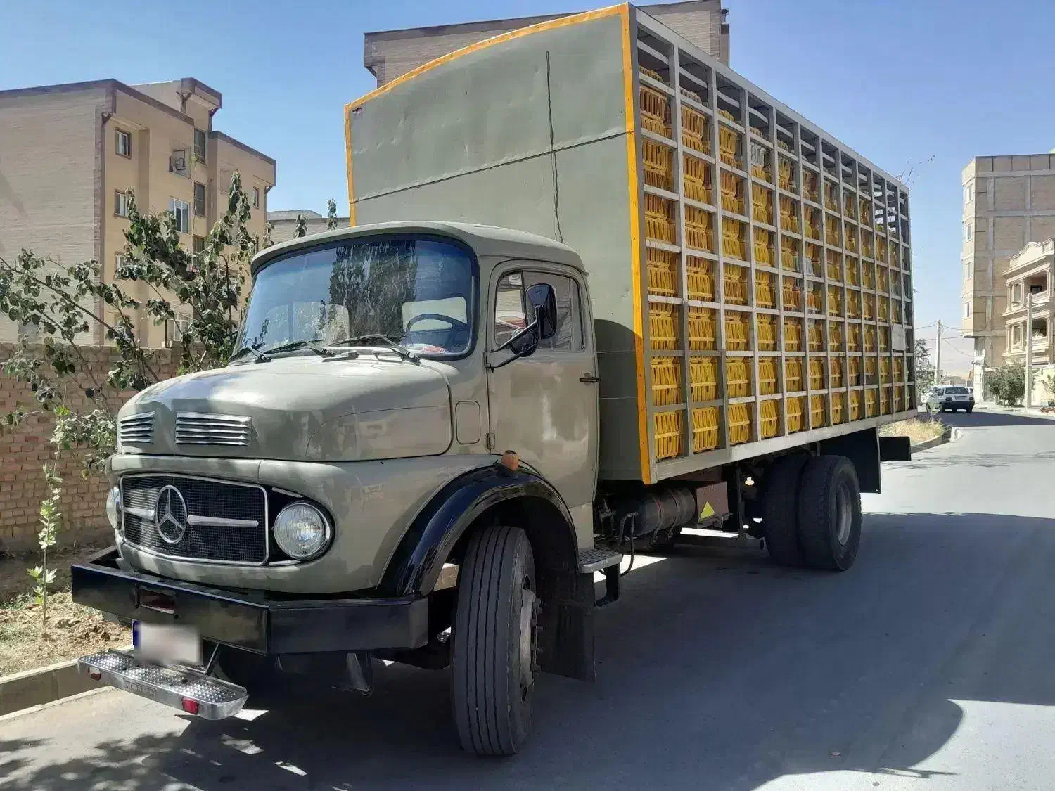 کامیون بنز 1517 مسقف مشبک فلزی مرغی|خودرو سنگین|چهاردانگه (تهران), |دیوار