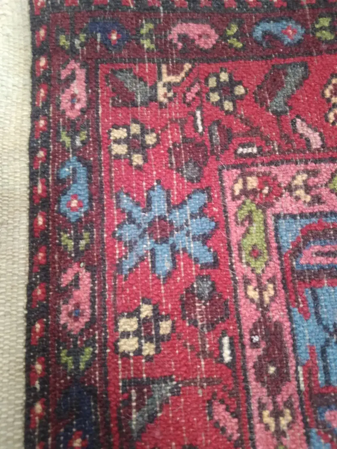 دو عدد قدیمی و زیبا ذرع و نیم|فرش|کرج, ساسانی (قلمستان)|دیوار