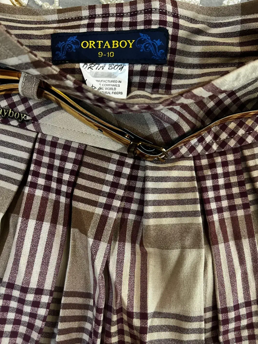 دامن پلیسه مجلسی کرم قهوه ای نونو|لباس|آسارا, |دیوار