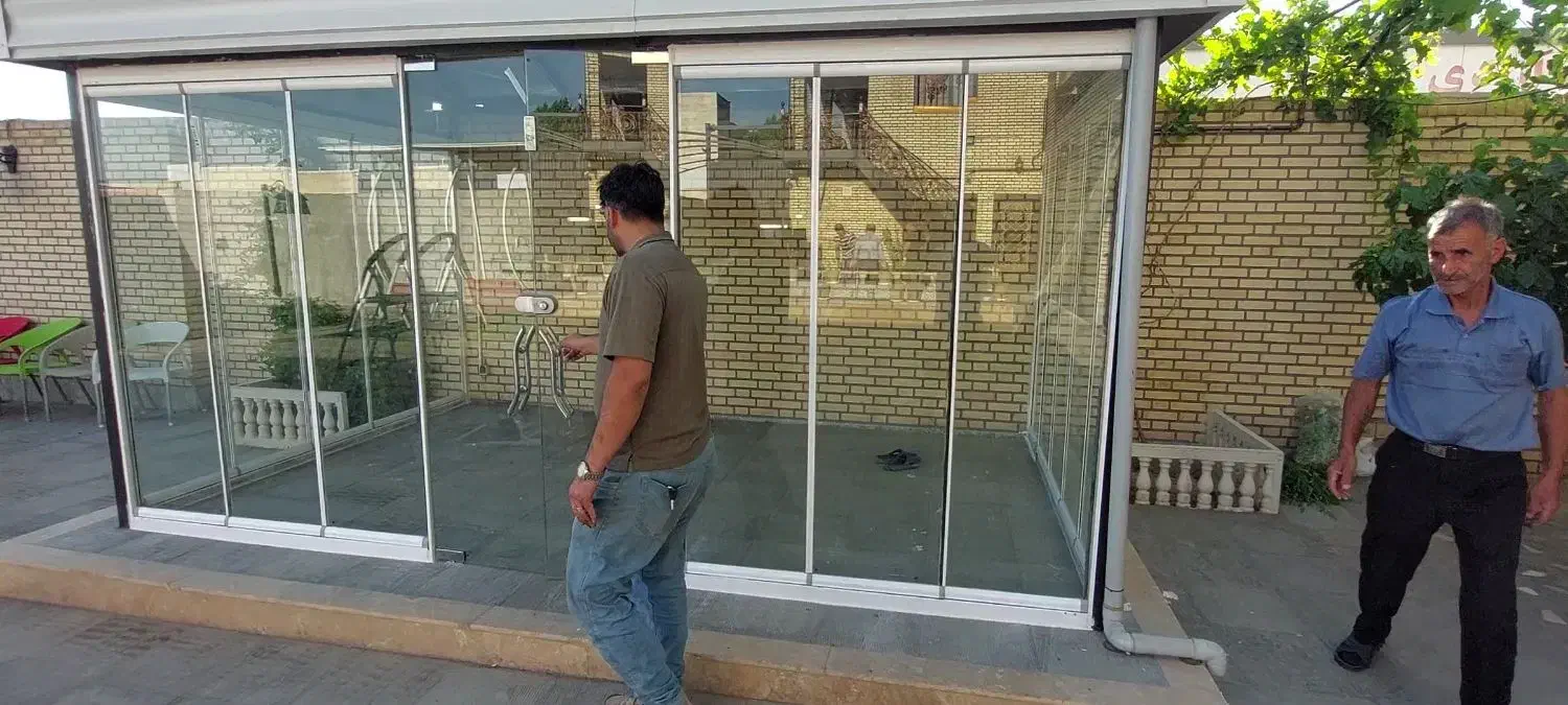 بالکن شیشه ای سقف متحرک ریلی تکنو اوران|خدمات پیشه و مهارت|باسمنج, |دیوار