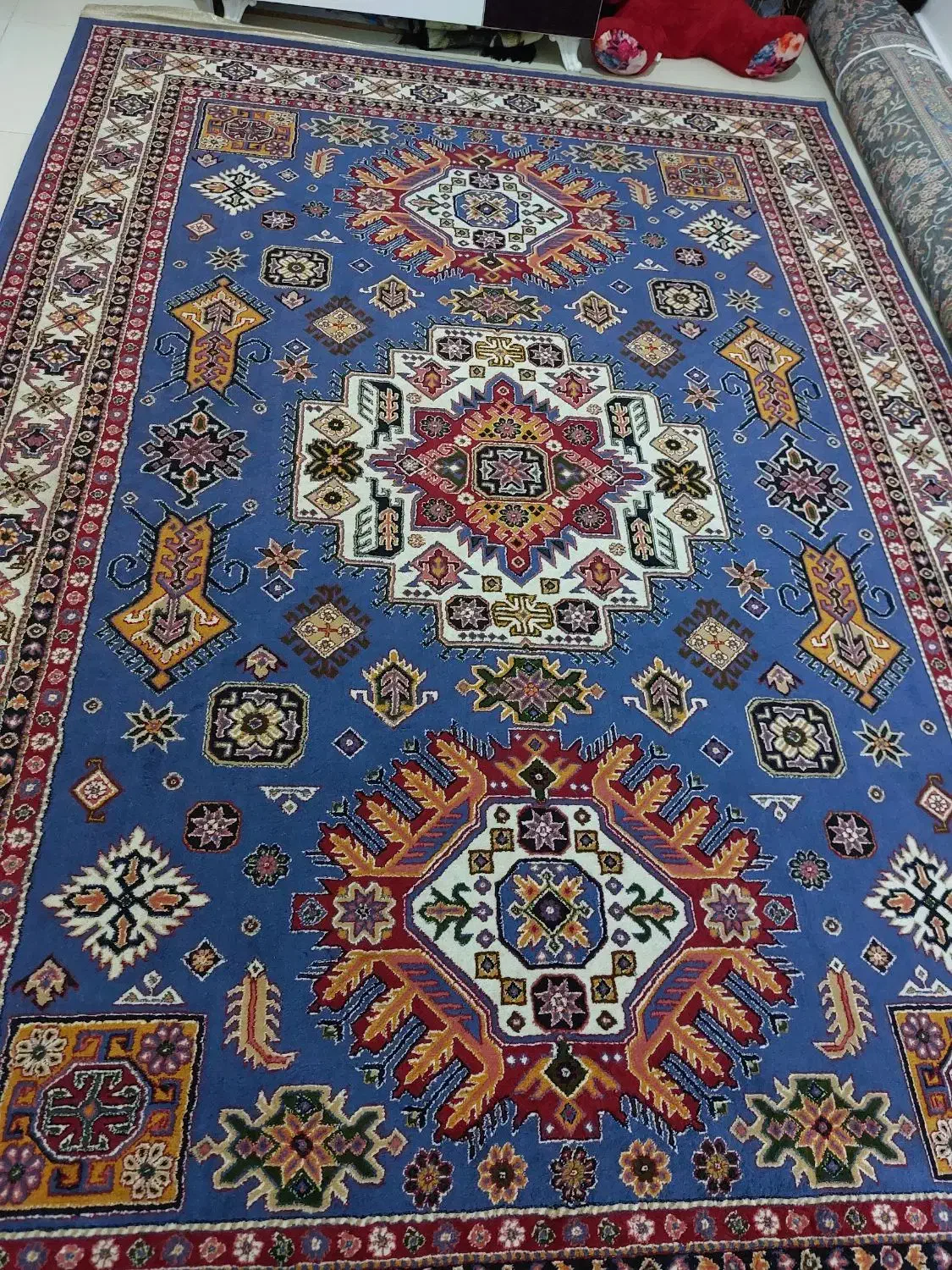 گلیم فرش ساوین ۶متری|گلیم، جاجیم، گبه|خرمآباد, |دیوار