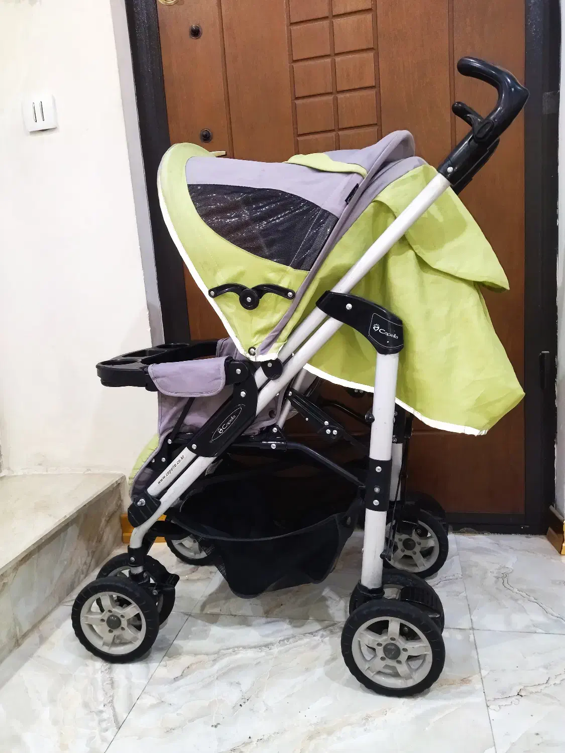 کالسکه مسافرتی کاپلا اصل کره ای عصایی بسیارمحکم|کالسکه و لوازم جانبی|تهران, دهکده المپیک|دیوار