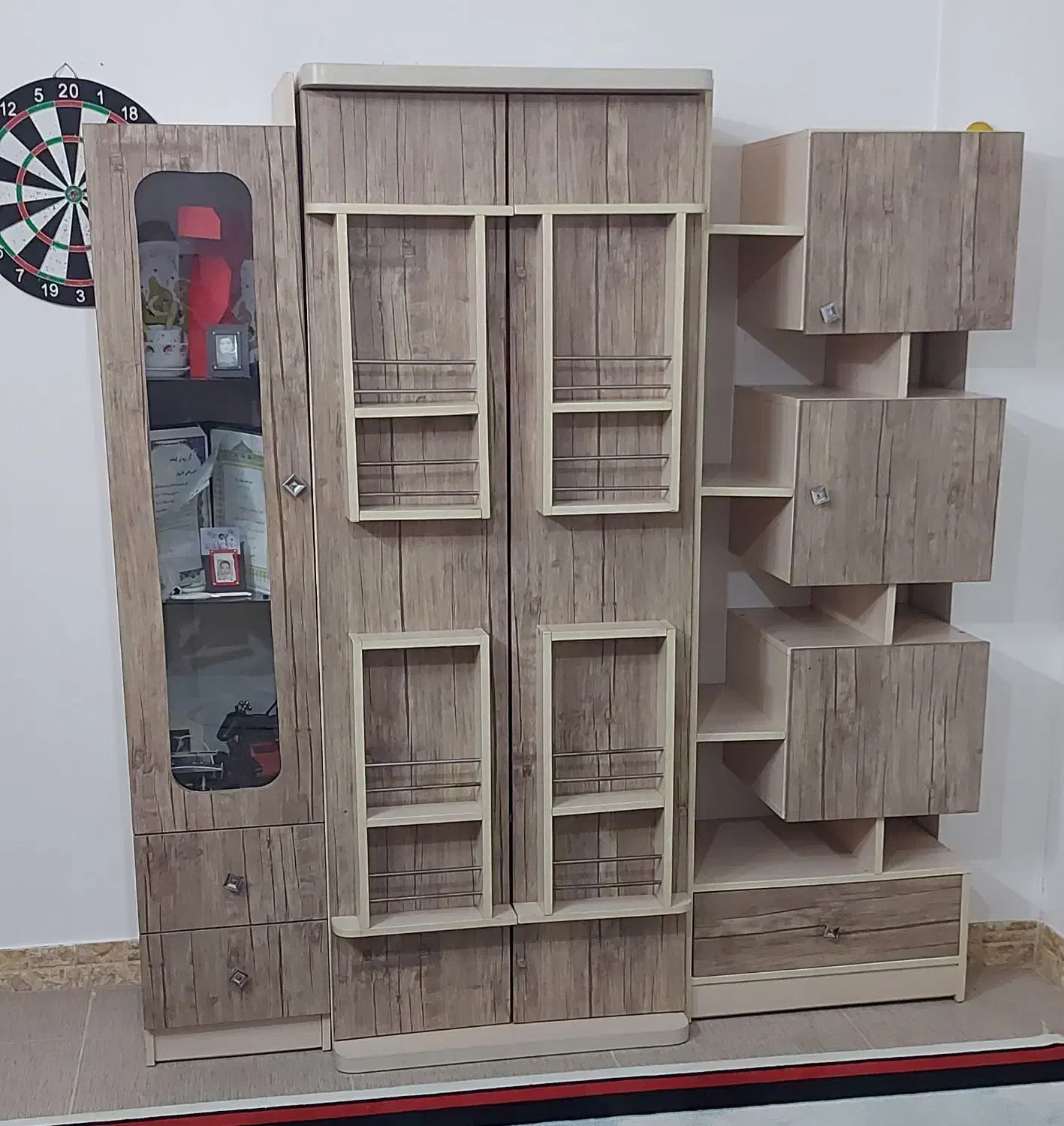 کمد سه تیکه|جاکفشی، کمد، دراور|گرمسار, |دیوار