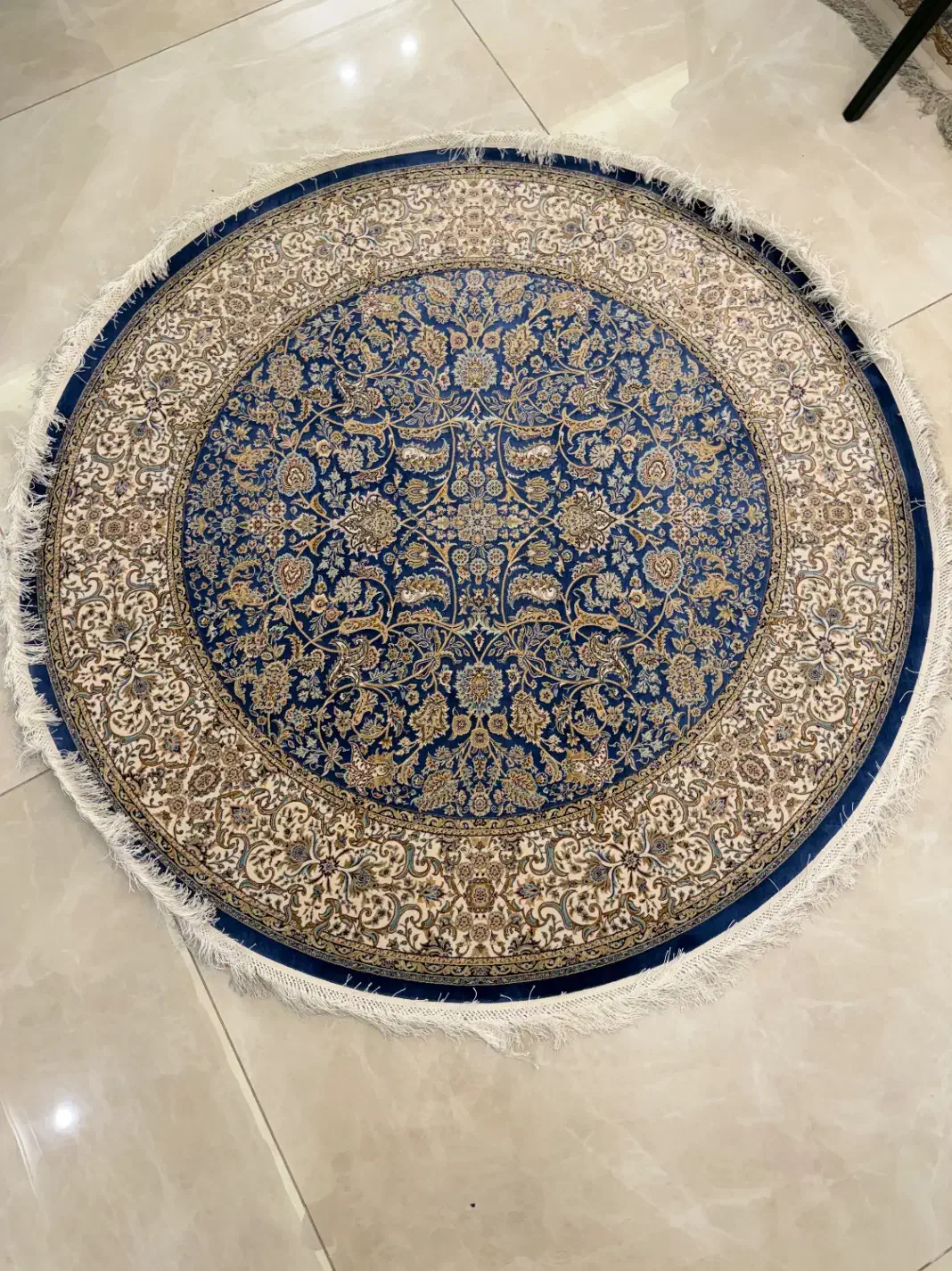 فرش دایره ابریشمی ماشینی|فرش|تهران, نیلوفر|دیوار