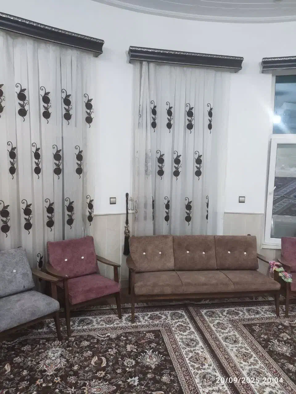 پرده حریر درحد نو|پرده، رانر، رومیزی|اردکان, |دیوار