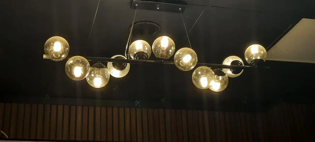 لوستر مولکولی ۳ حالته ۱۱ شعله|لوستر و چراغ آویز|چابهار, |دیوار