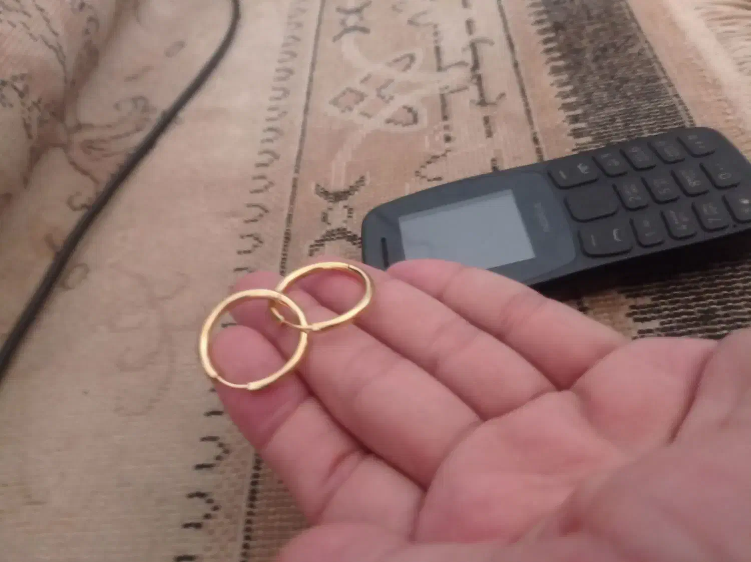 یک جفت گوشواره خوشکل ورنگ تظمینی.|بدلیجات|اهواز, نادری|دیوار