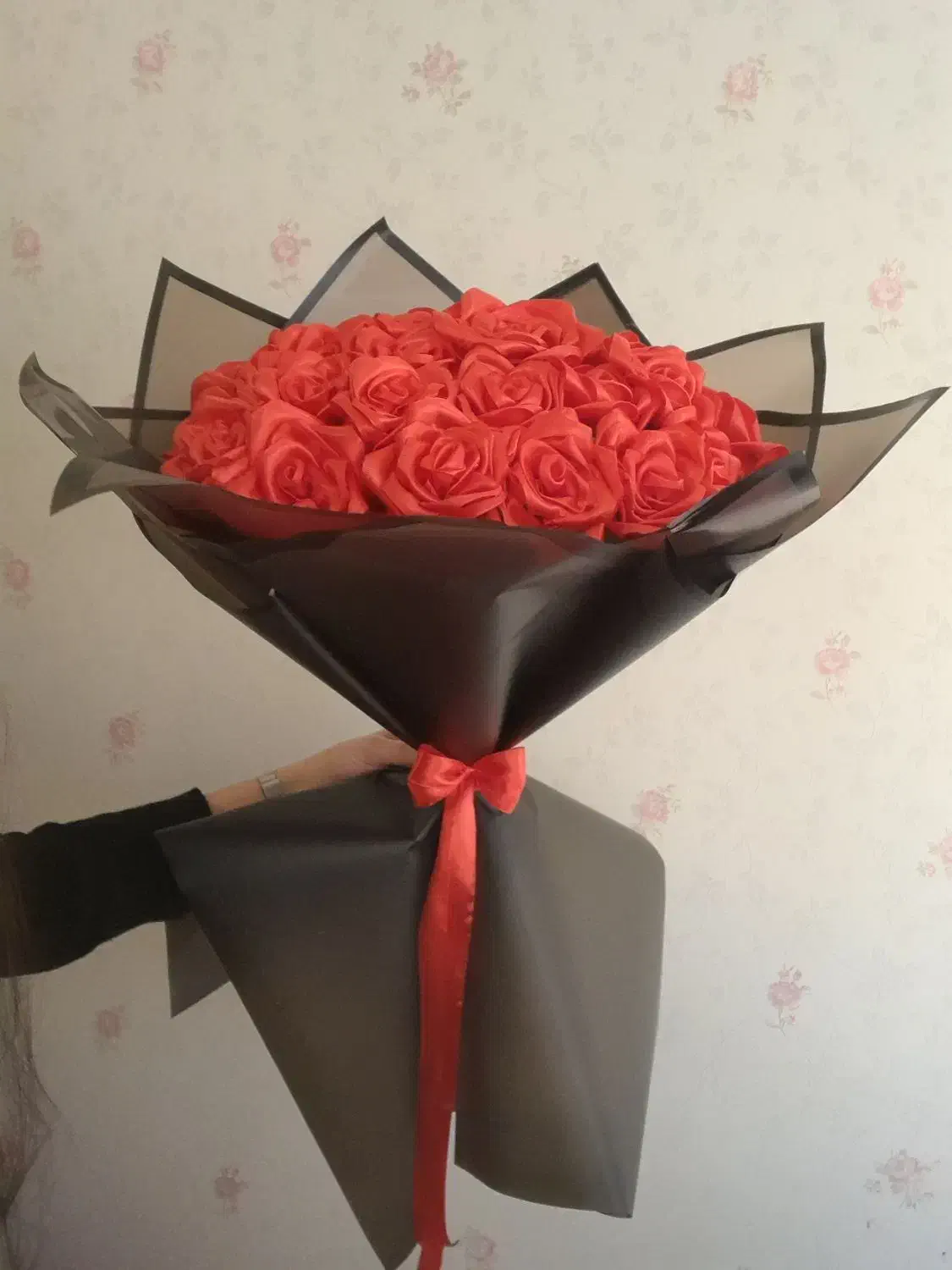 دسته گل چراغدار روبانی باکس و..|گل مصنوعی|اردبیل, |دیوار