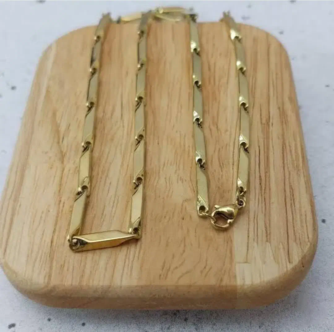 گردنبند مردانه مدل کبریتی رنگ طلایی|بدلیجات|خلخال, |دیوار