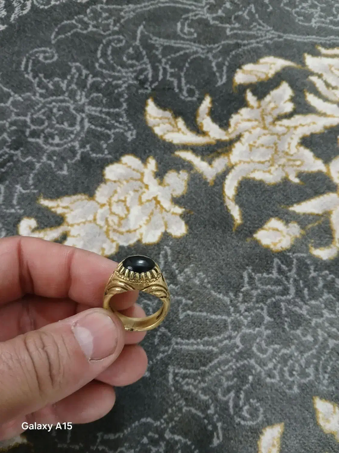 انگشتر عقیق رکاب برنجی دست ساز|بدلیجات|ری, علایین|دیوار