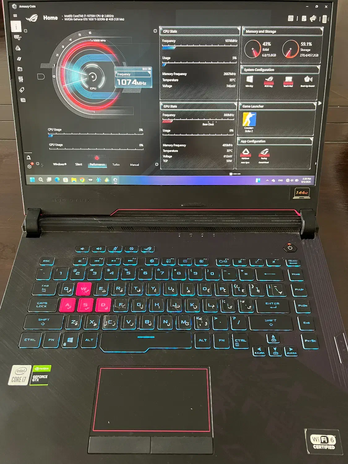 لپتاب گیمینگ asus ROG STRIX|رایانه همراه|قشم, |دیوار