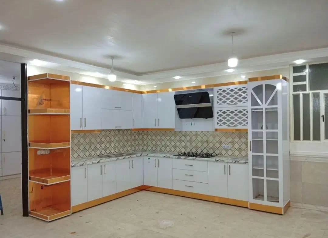 ساخت کابینت .کمد .تی وال. میز وکور ارایشگاه جاکفشی|کتابخانه، شلف، قفسه‌های دیواری|رامهرمز, |دیوار