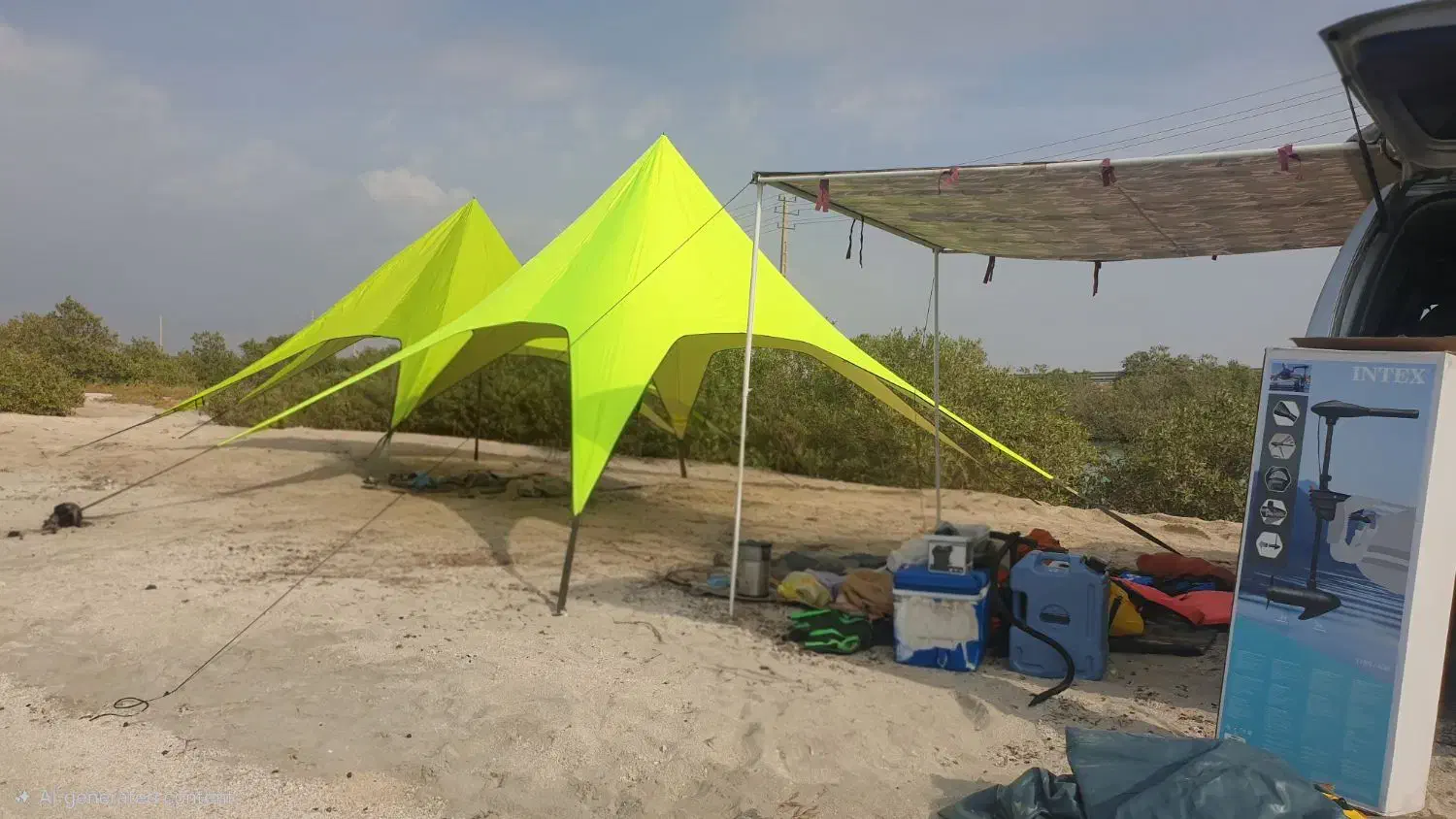 سایبان ستاره ای برند دیلور|کوهنوردی و کمپینگ|جم, |دیوار