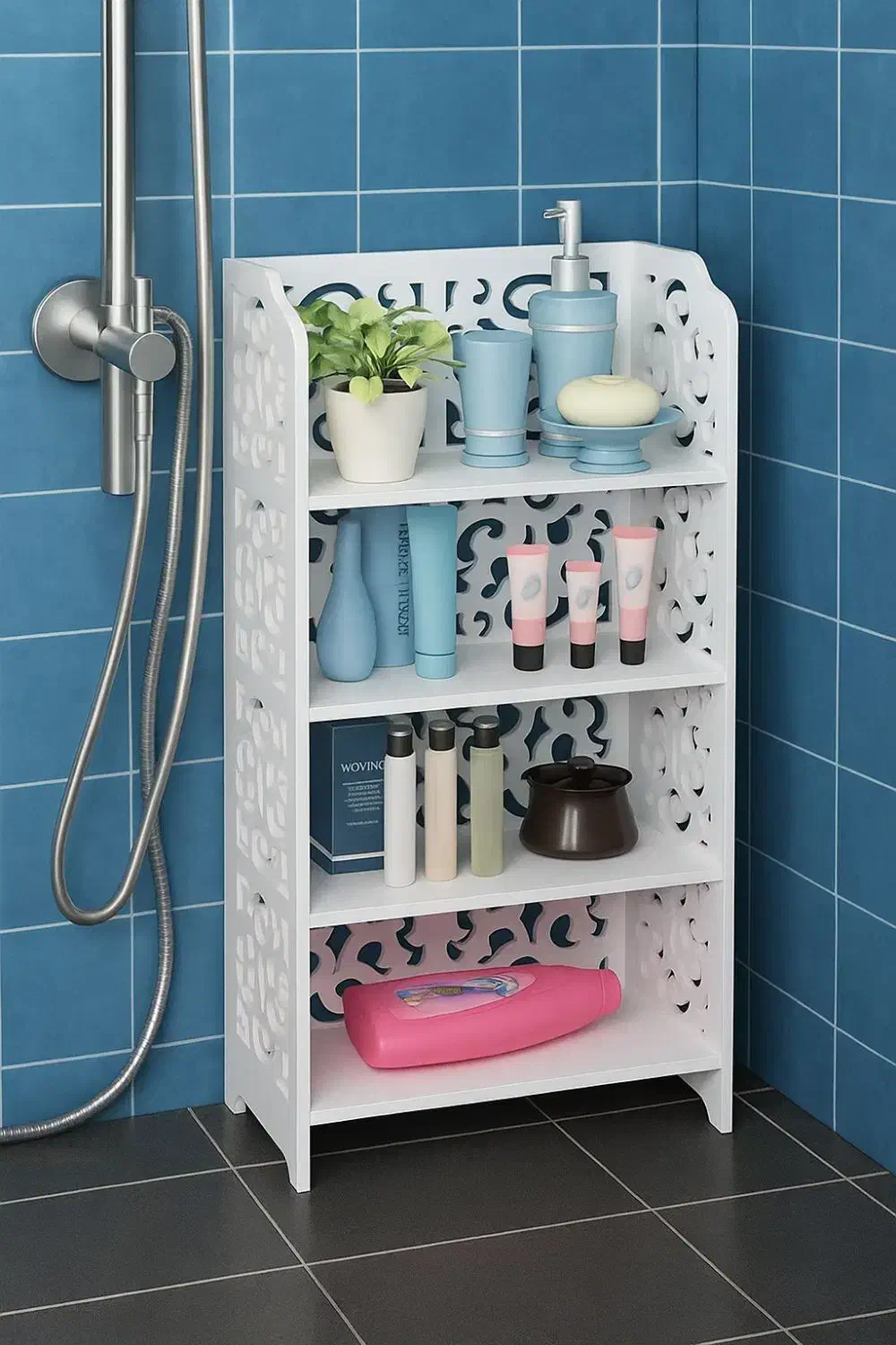 شلف طبقاتی سرویس بهداشتی استندقد80مناسب حمام توالت|لوازم حمام|مشهد, مقدم|دیوار