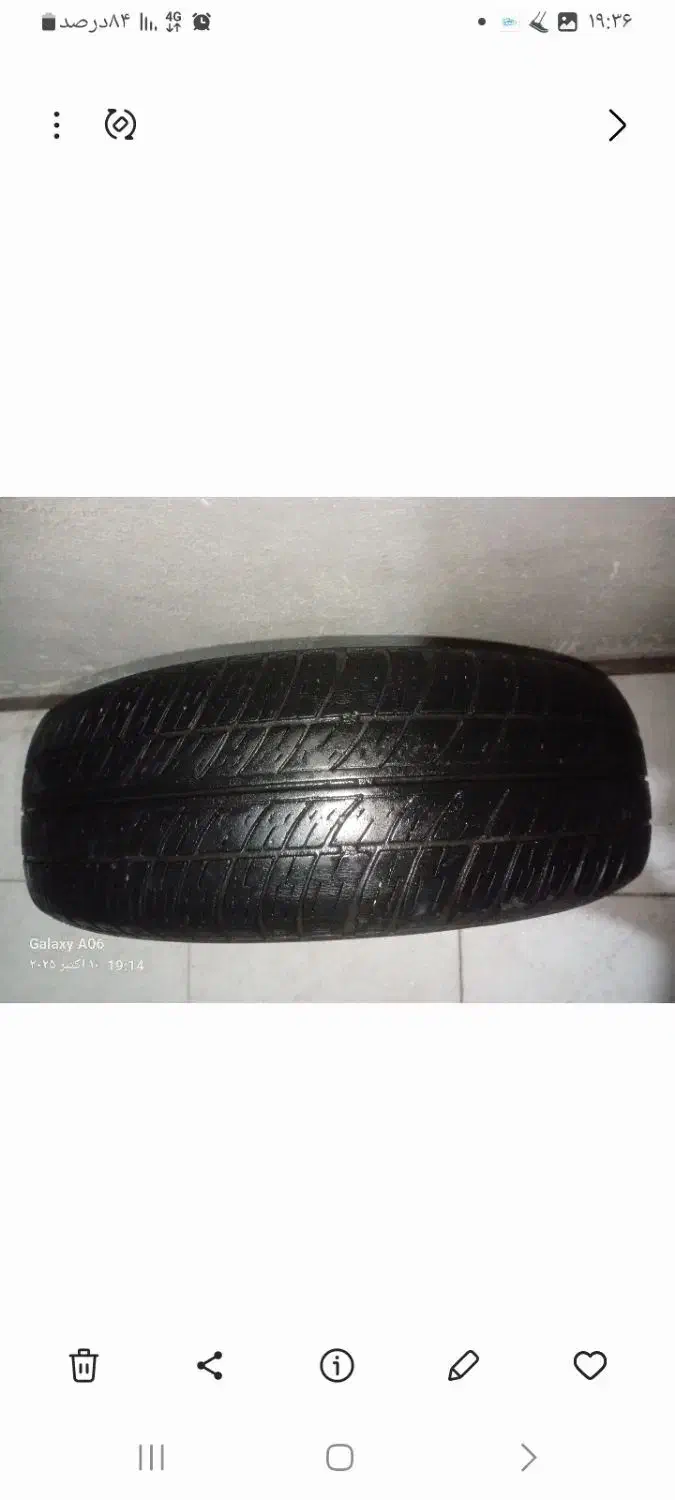 یک عدد لاستیک کویر تایر سالم تیوپلس|قطعات یدکی و لوازم جانبی|محمدیه-قزوین, |دیوار