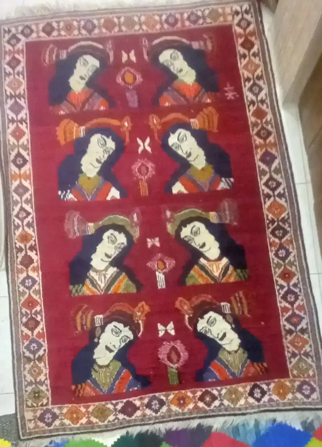 فرش دستباف|فرش|بندر کنگان, |دیوار