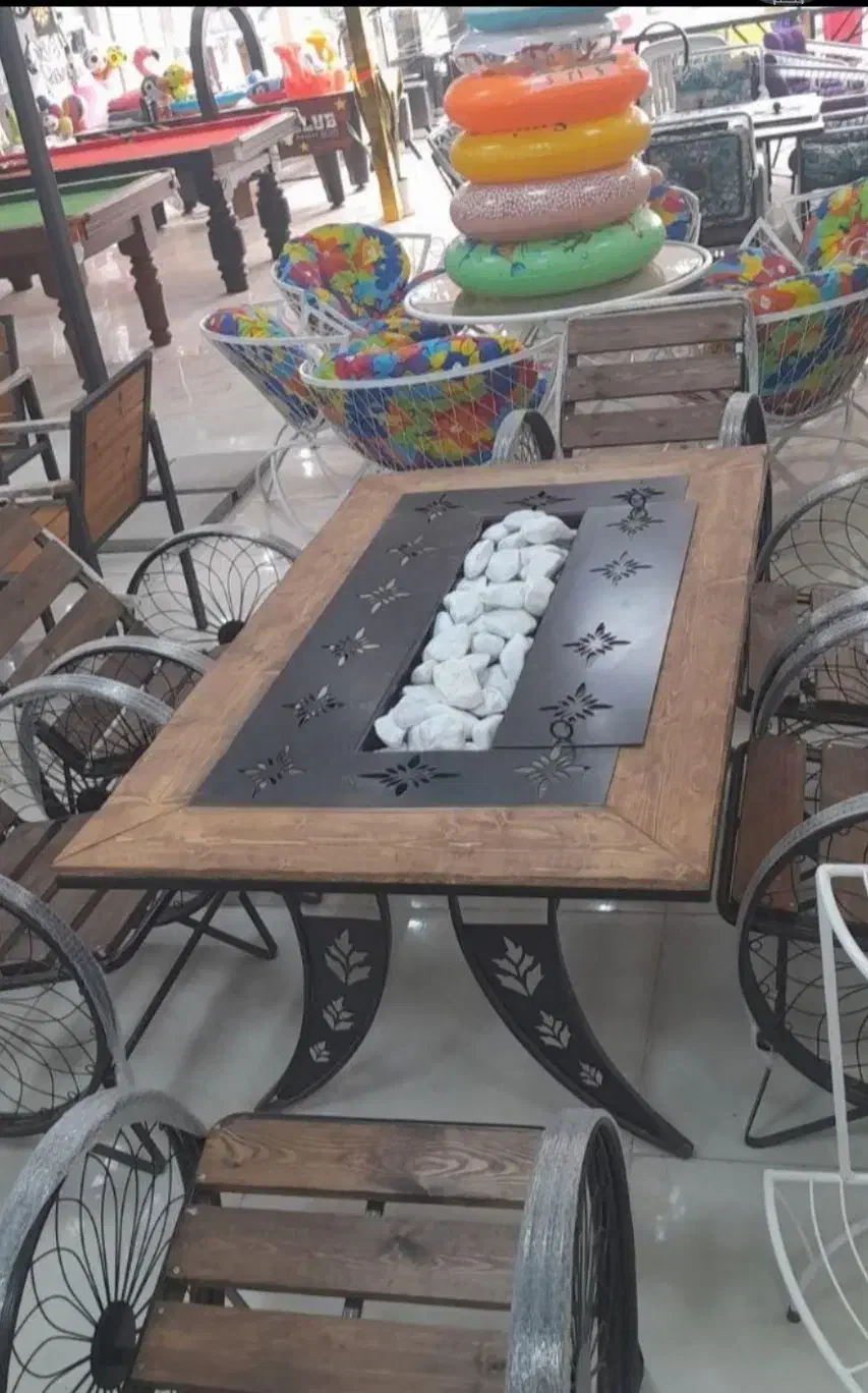 انواع میز اتشدان گازی و هیزمی|بخاری، هیتر، شومینه|سیرجان, |دیوار