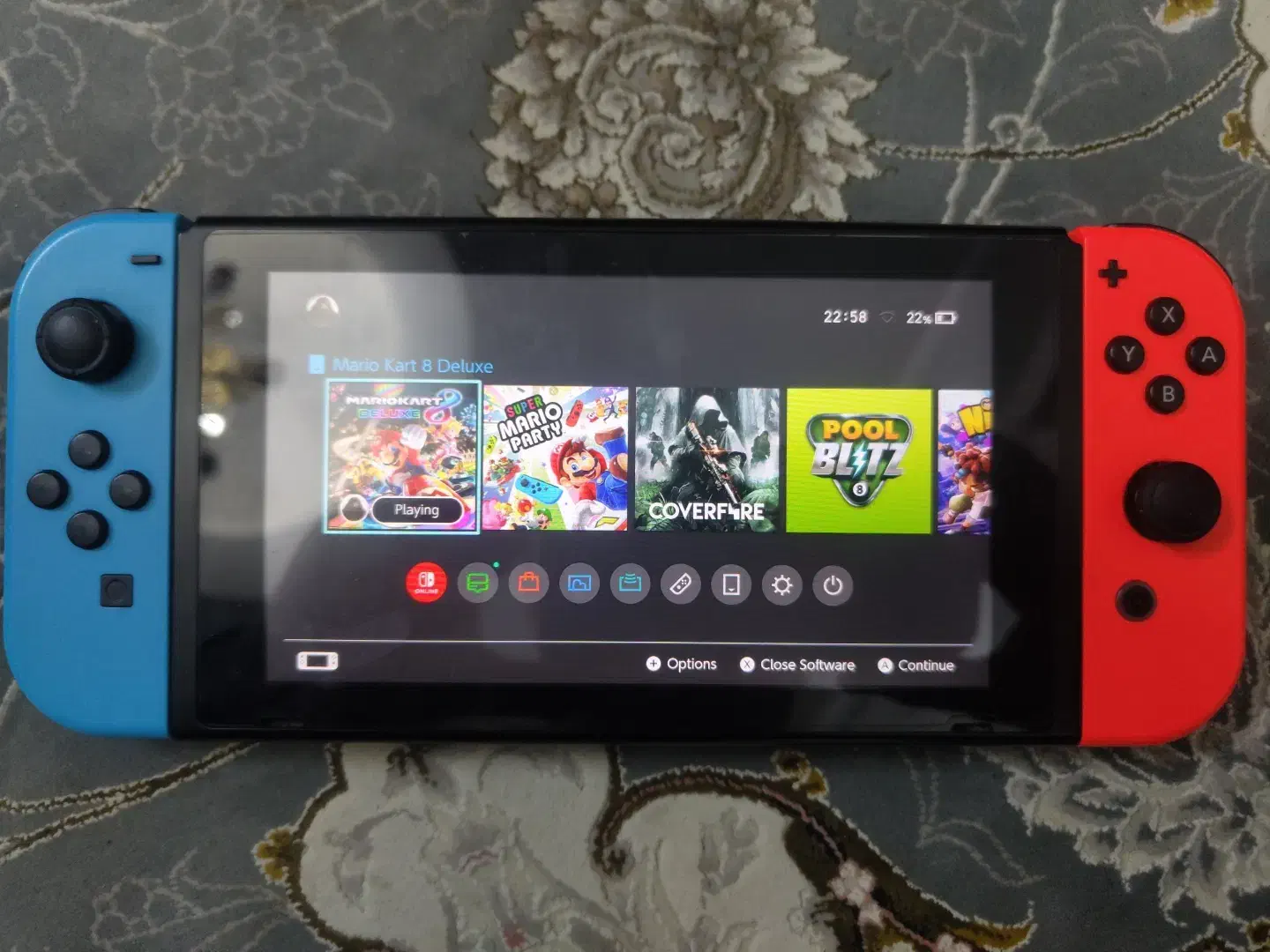 Nintendo Switch با دو بازی کارتی گرونHAC001|کنسول، بازی ویدئویی و آنلاین|قرچک, مهدیه|دیوار