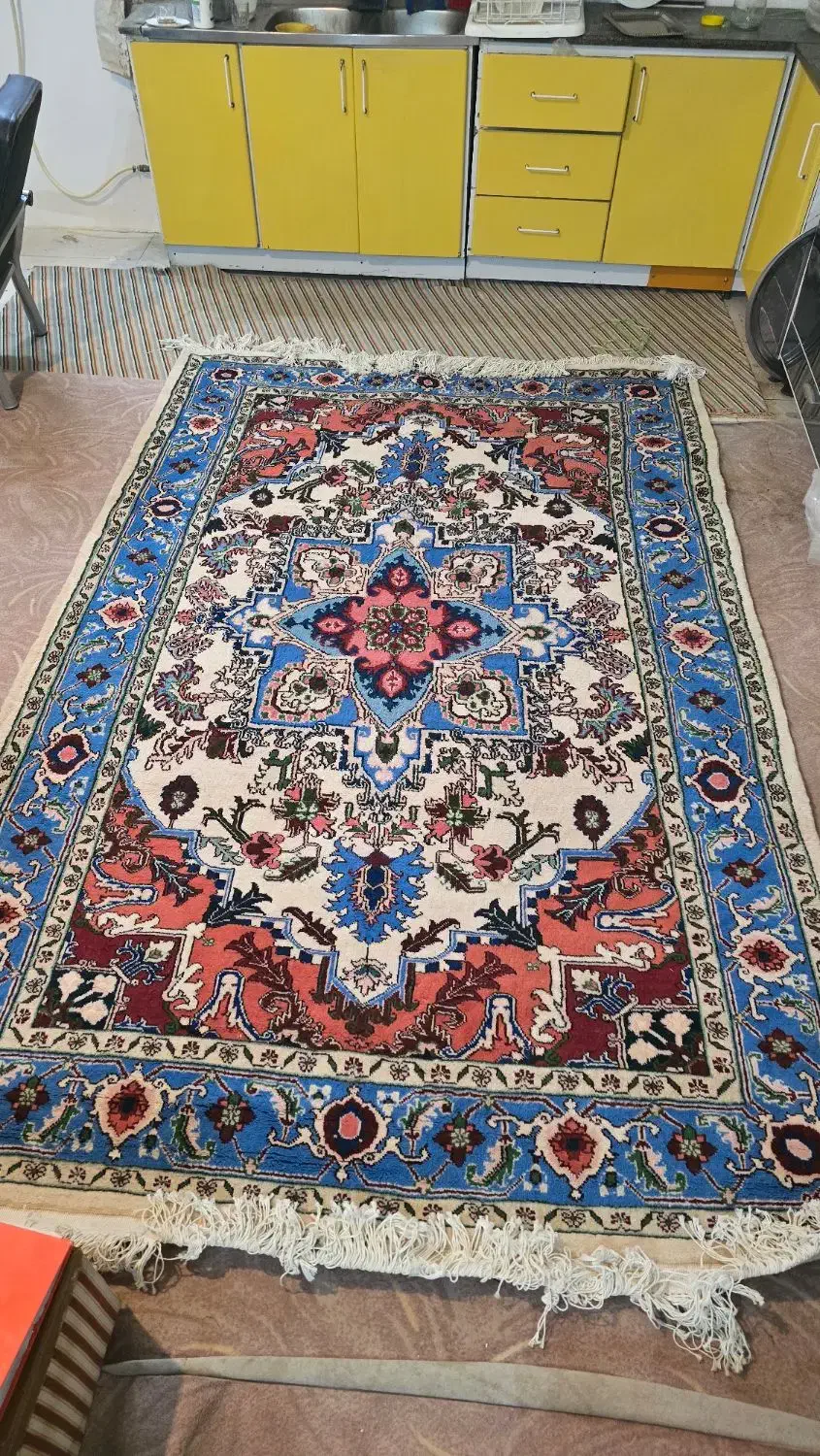 جفت فرش 6متری دستبافت|فرش|کاشان, شهرک فرهنگیان|دیوار