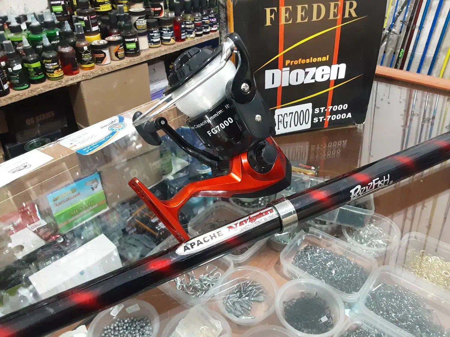 چوب وچرخ کربندار موتور۷۰۰۰ اب شور اپاچی|ماهیگیری|قشم, |دیوار