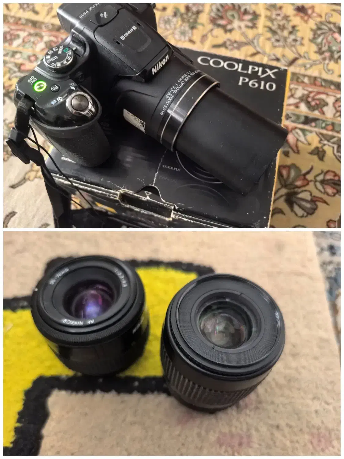 سوپرزوم نیکون p610 ودوتالنز فول فریم نیکون|دوربین عکاسی و فیلم‌برداری|تهران, تهرانپارس غربی|دیوار