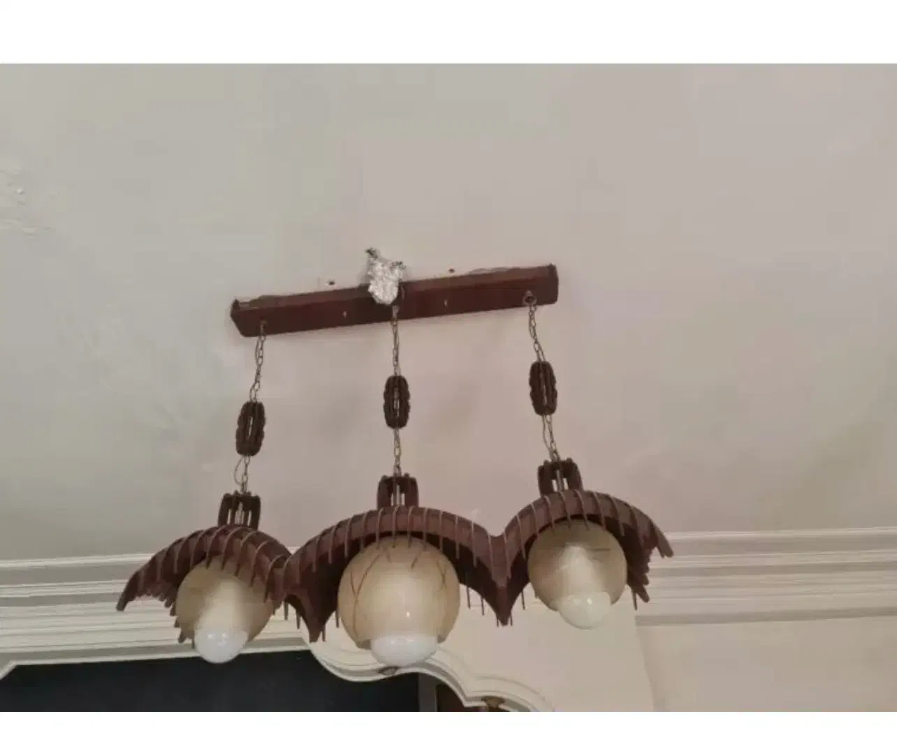 لوستر چوبی|لوستر و چراغ آویز|ساری, |دیوار