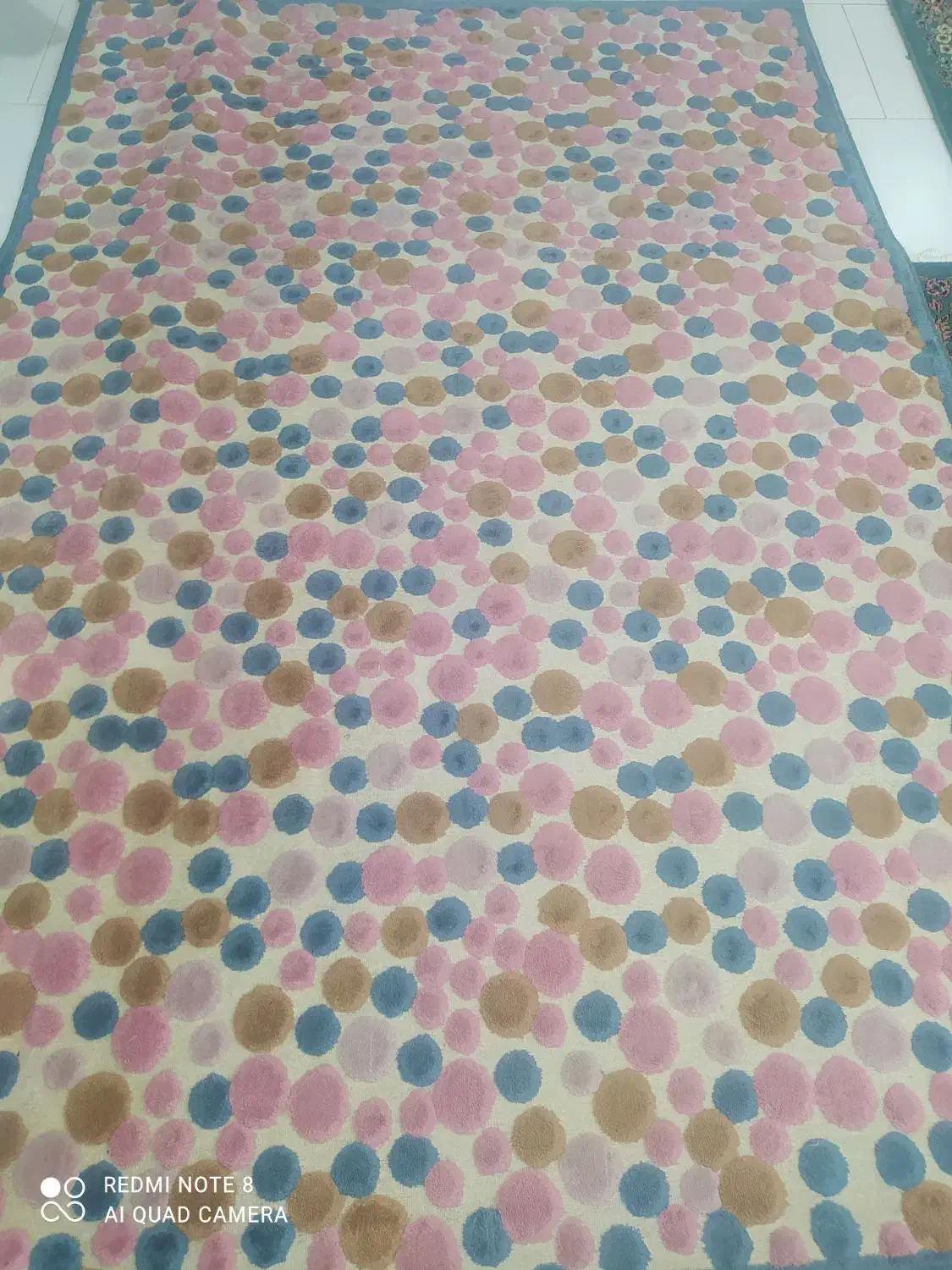 گلیم فانتزی توپ توپی با رنگهای شاد|گلیم، جاجیم، گبه|گنبد کاووس, |دیوار