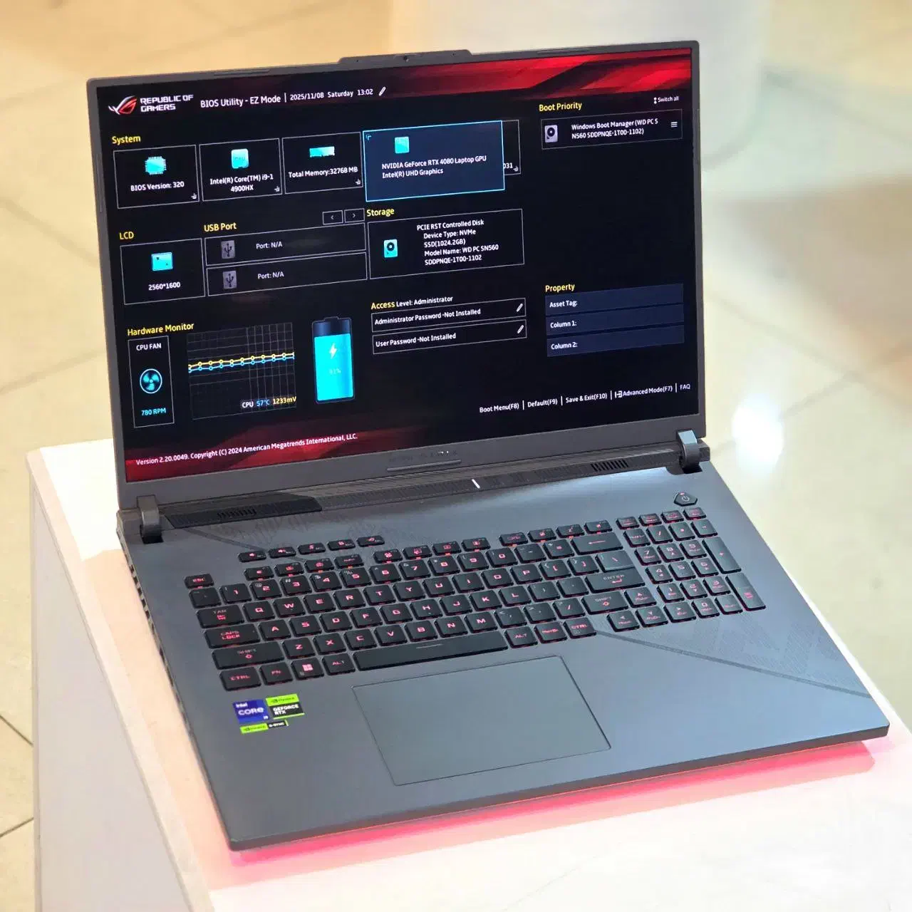 لپتاپ اوپن باکس ایسوس rog i9 14900|رایانه همراه|شیراز, ملاصدرا|دیوار