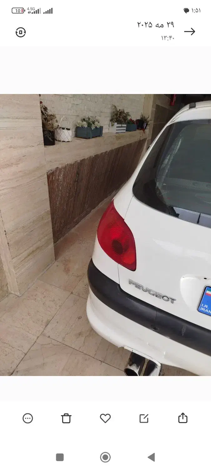 ۲۰۶ تیپ ۲ مدل آخر ۹۶|خودرو سواری و وانت|مشهد, شهید فرامرز عباسی|دیوار