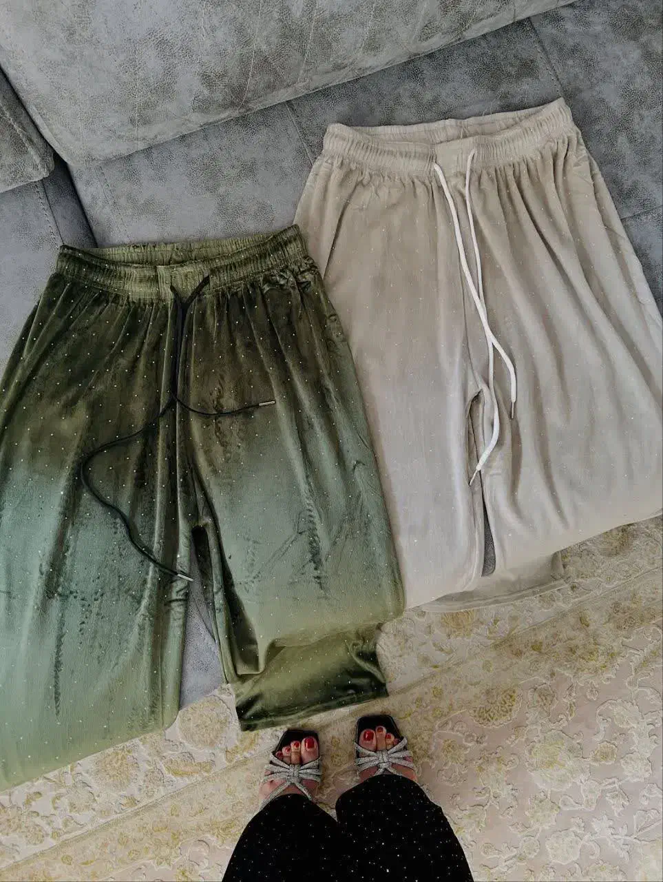 شلوارمخمل نگینی بگ|لباس|قم, سعادتی|دیوار