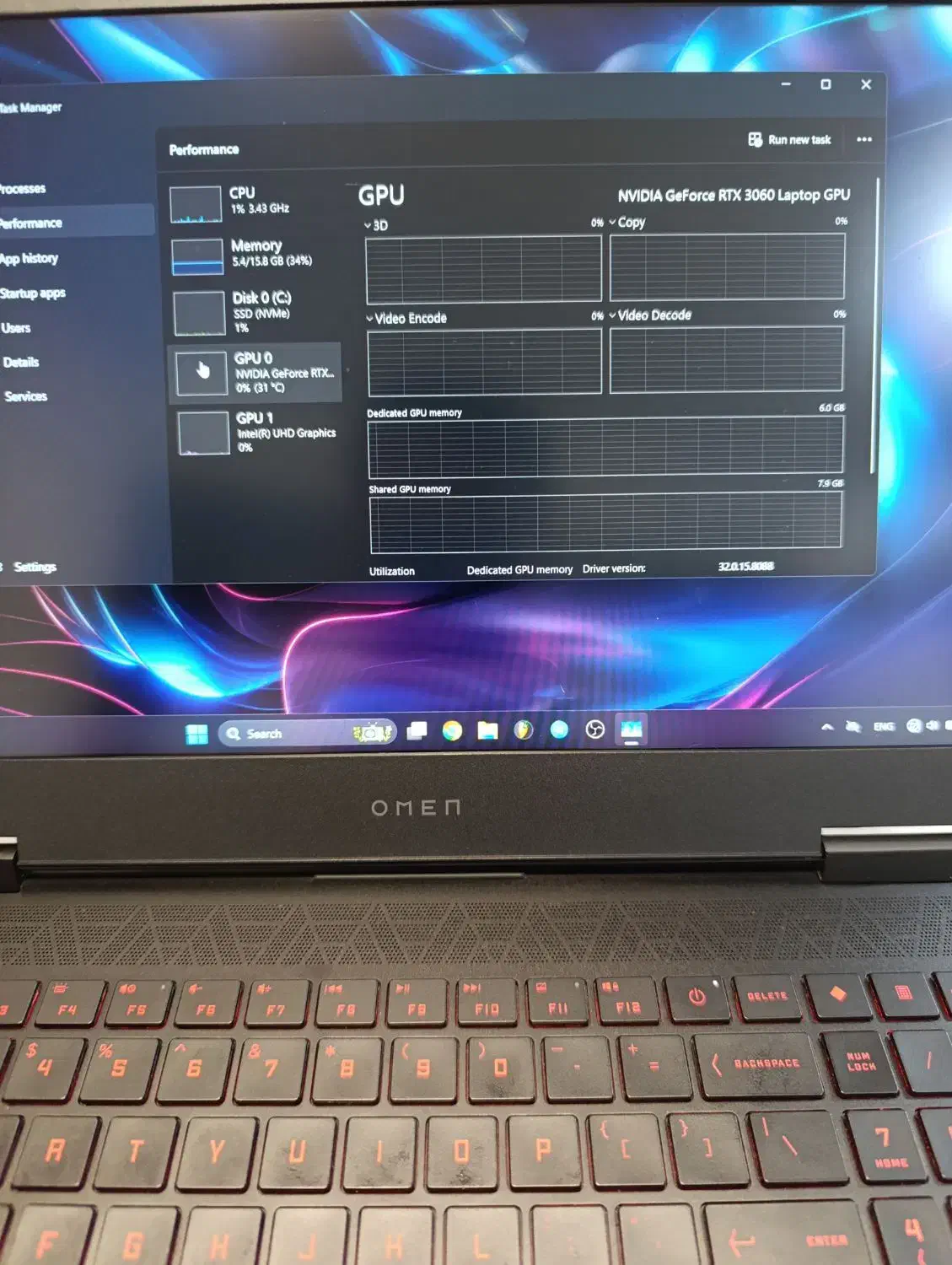لپتاپ HP omen gaming|رایانه همراه|رشت, جهاد|دیوار