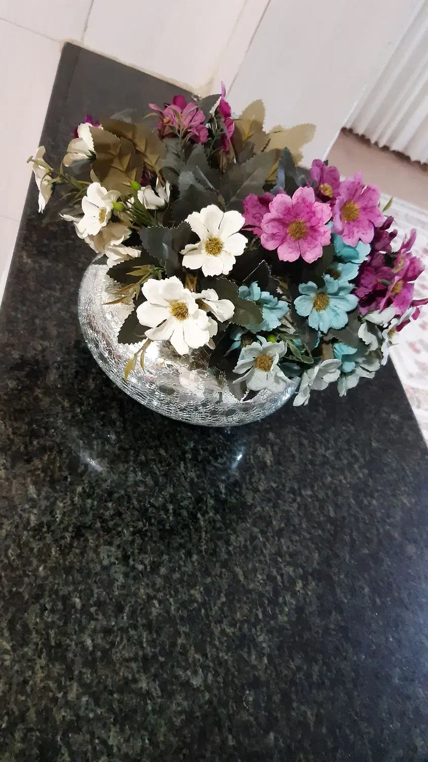 گل و گلدان آیینه ایی|گل مصنوعی|اسلام‌‌آباد غرب, |دیوار