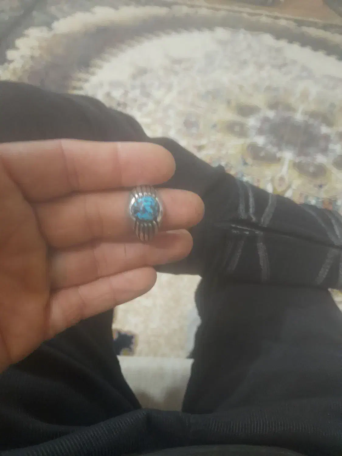 سلام انگشترنقره فیروزه نیشابور کاره دست|جواهرات|نیشابور, میدون بار|دیوار