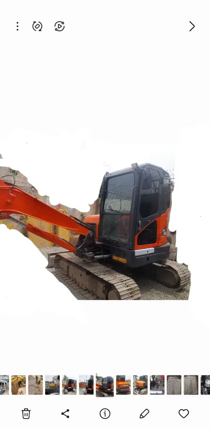 بیل مکانیکی دوسان 63دکل متحرک مدل 2017|خودرو سنگین|ابریشم, |دیوار