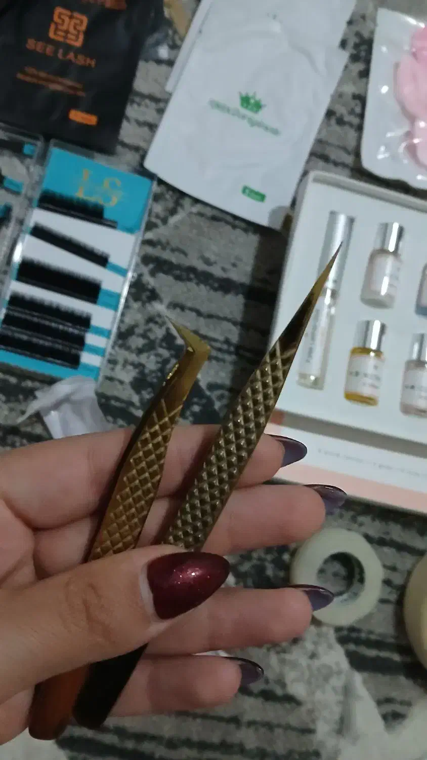 وسایل کاشت مژه|آرایشگاه و سالنهای زیبایی|قزوین, |دیوار